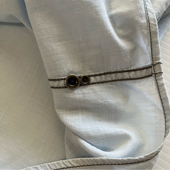 INC International Concepts Button Up Long Sleeve Shirt Light Blue Size XL - Picture 5 of 9